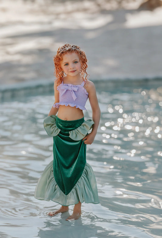Only Little Once Designs Mermaid Tail Maxi Skirt
