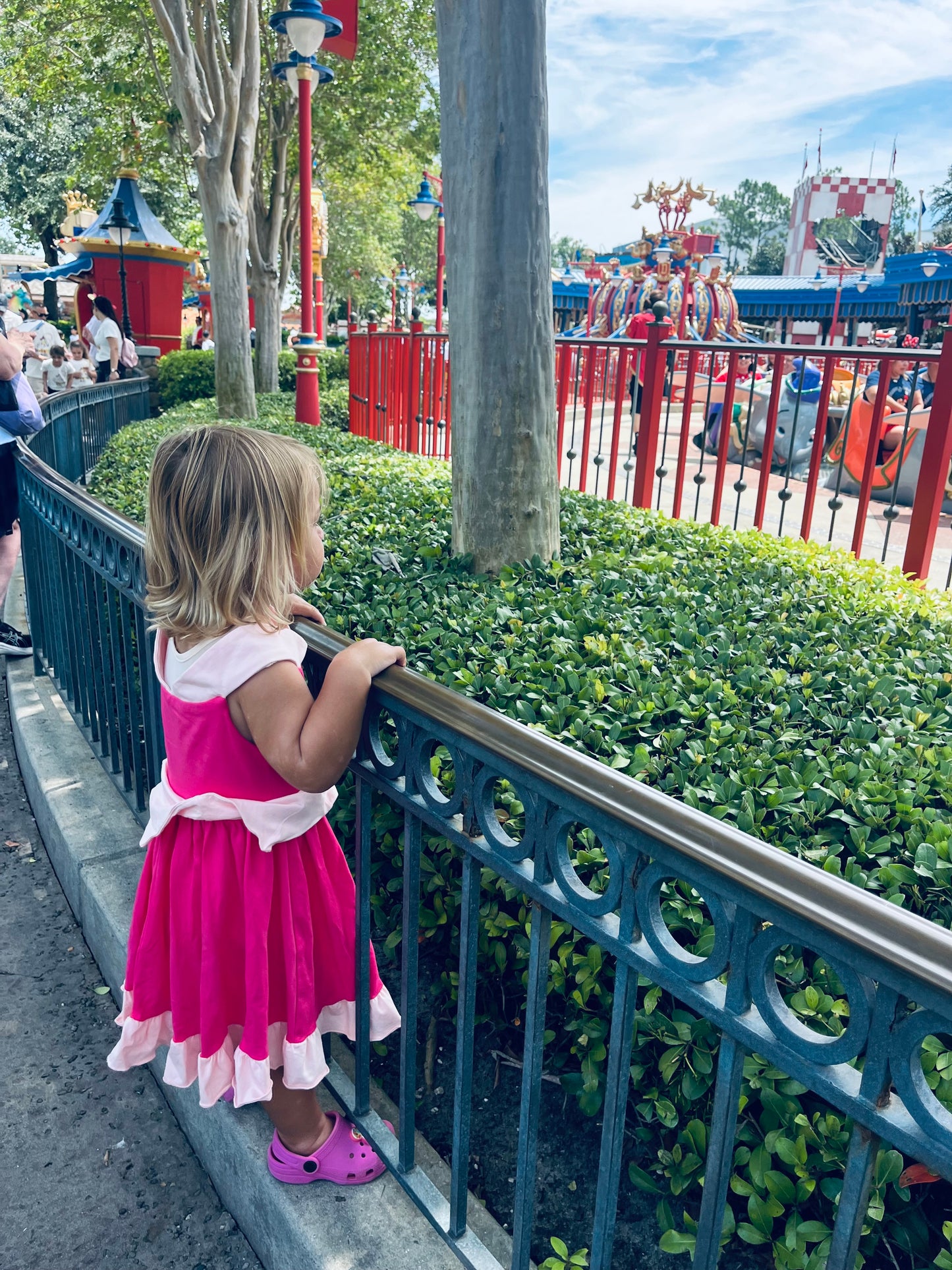 Only Little Once Designs Make it Pink Sleeping Beauty Twirl Dress