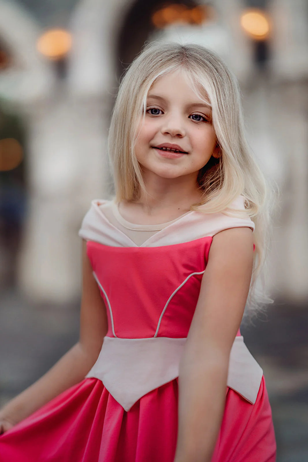 Only Little Once Designs Make it Pink Sleeping Beauty Twirl Dress