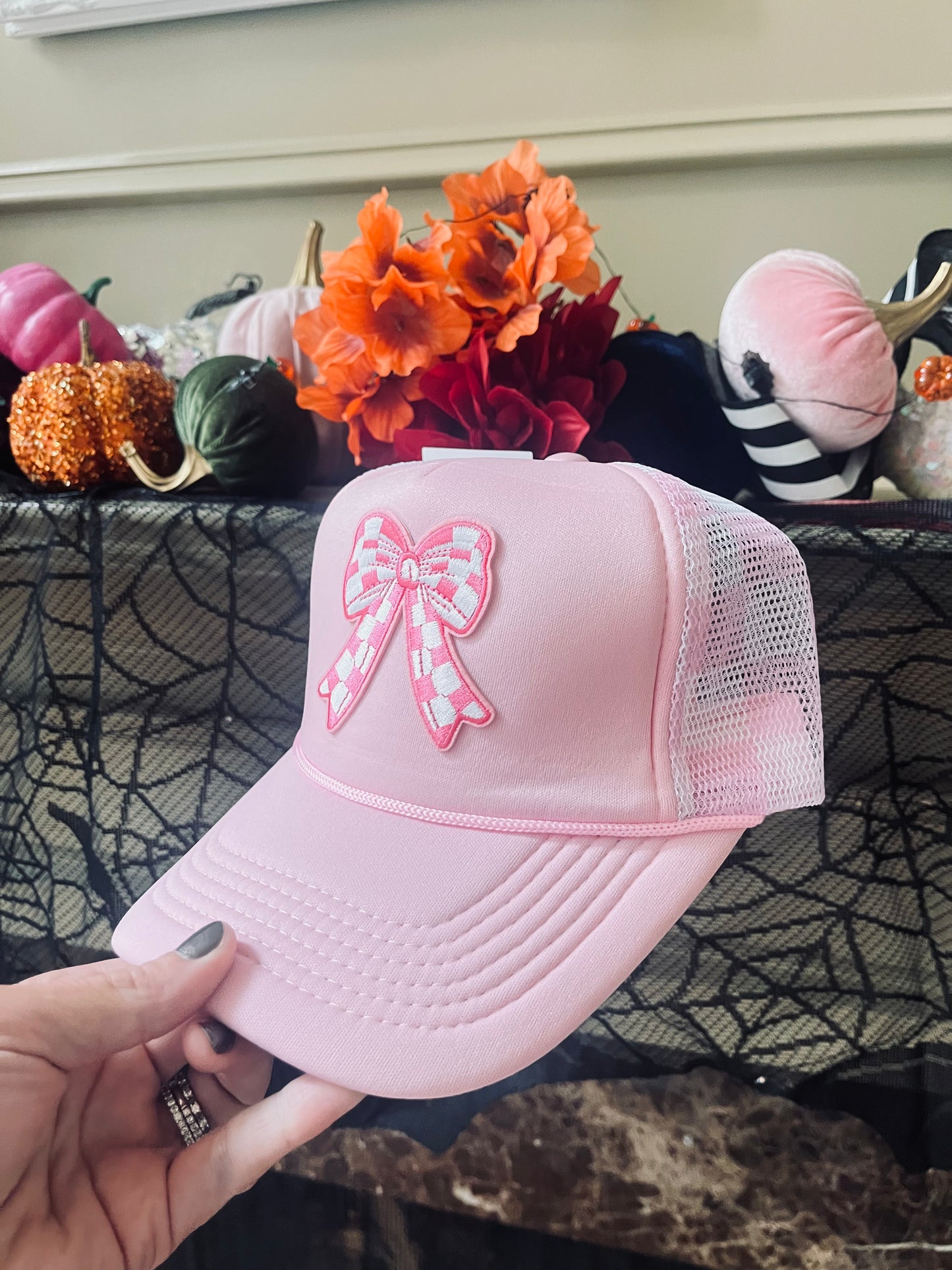 Pink Bow Hat
