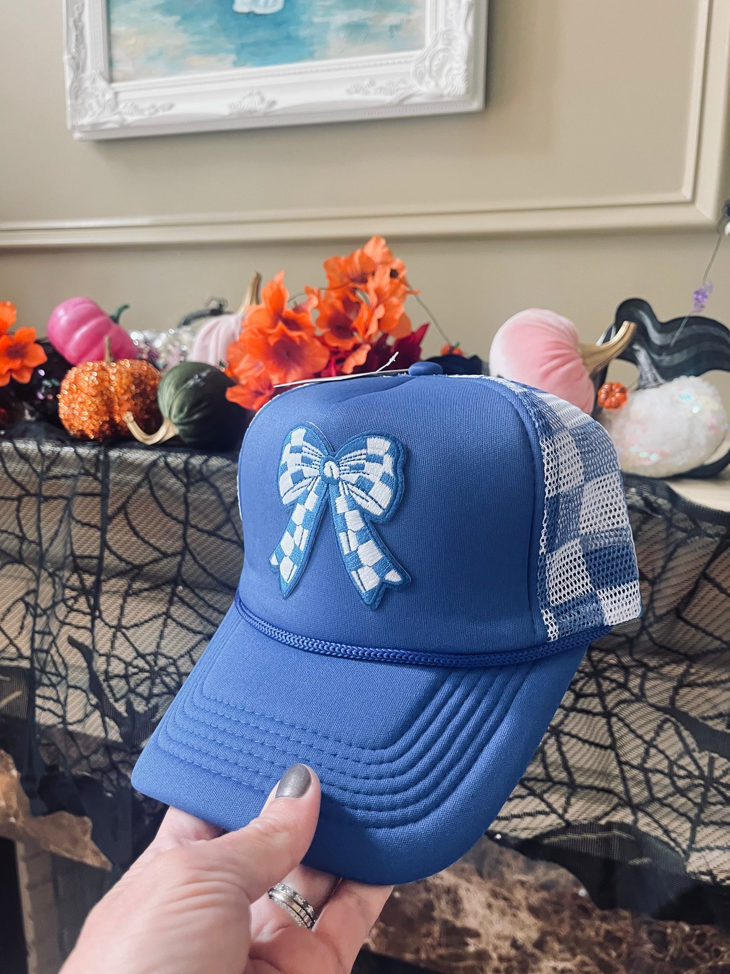 Blue Bow Hat