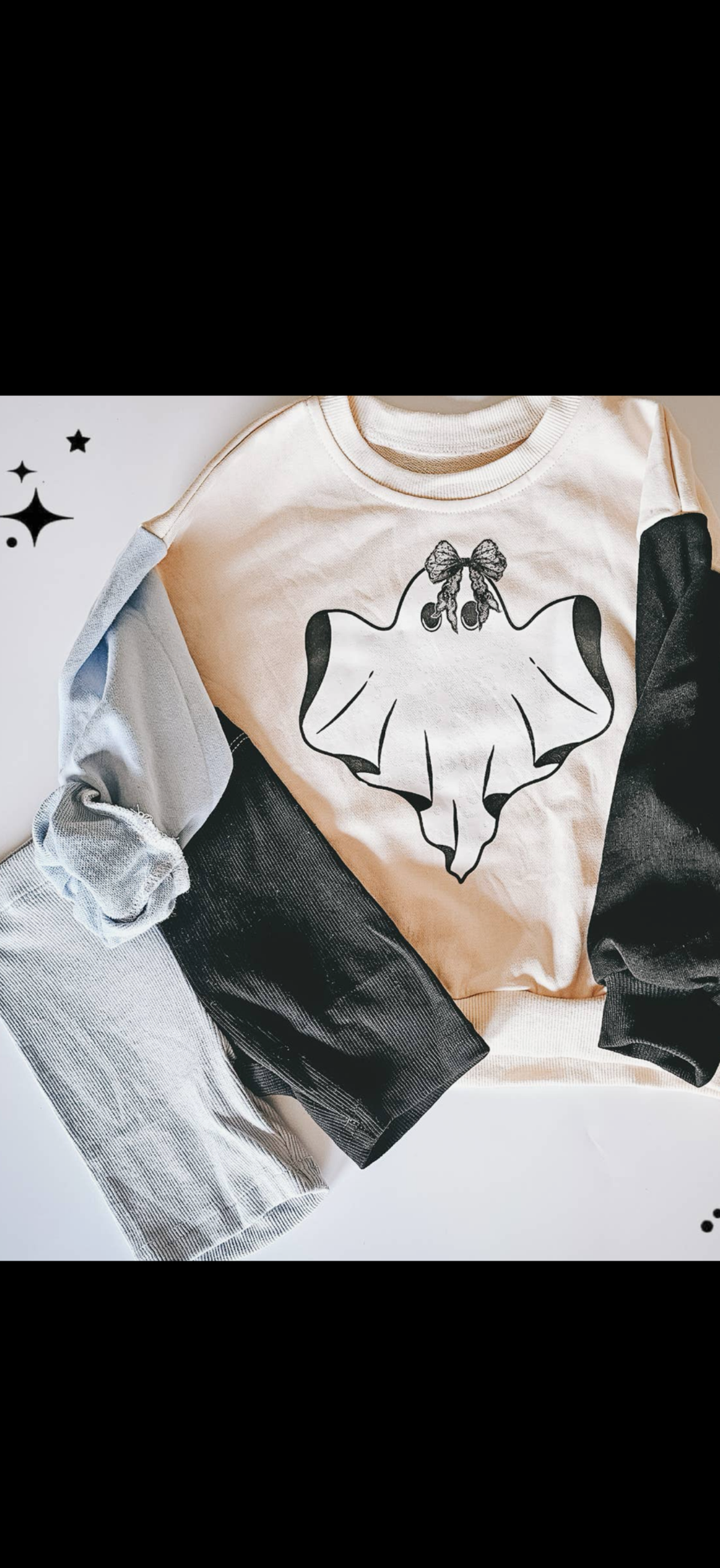 Spooky Ghost Biker Short Set