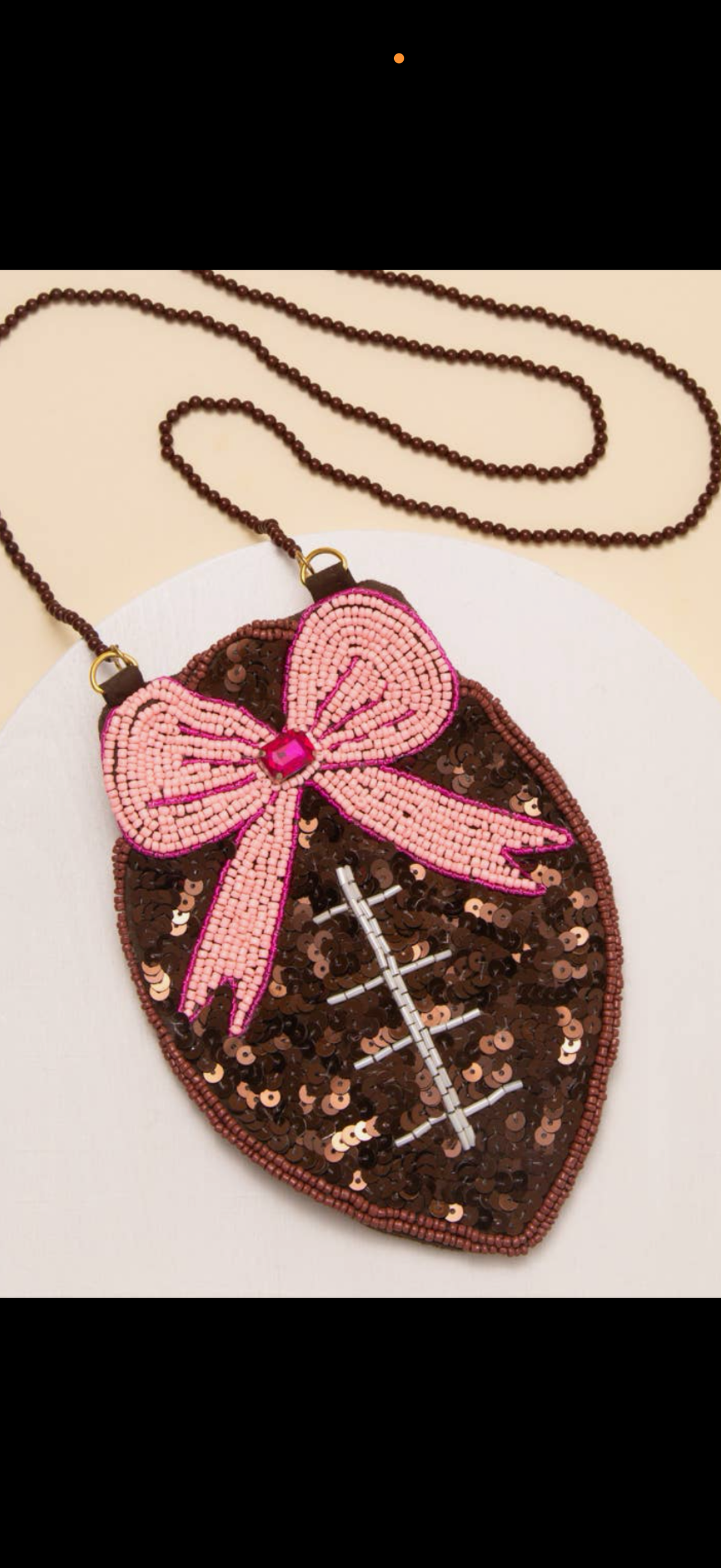 Football Bling Purse