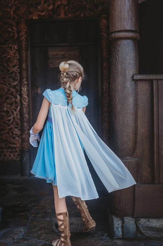 Elsa Dress and Cape Set by Only Little Once Designs