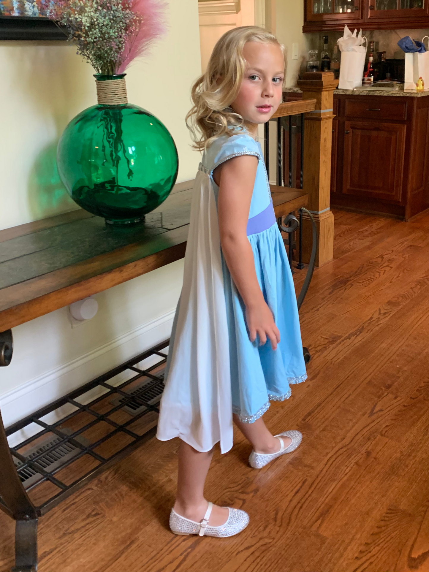 Only Little Once Designs Ice Queen Dress and Cape Set
