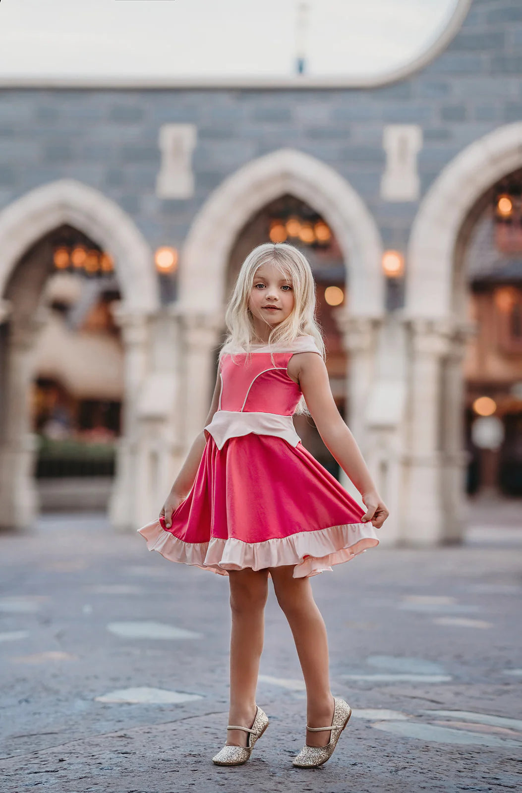 Sleeping Beauty Twirl Dress by Only Little Once Designs