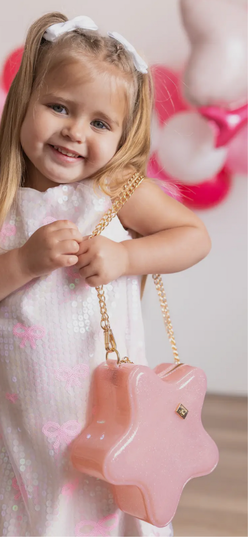 CARRYING KIND Jelly Star Purse (light pink featured) also available in hot pink