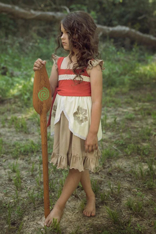 Only Little Once Designs Original Polynesian Princess Twirl Dress