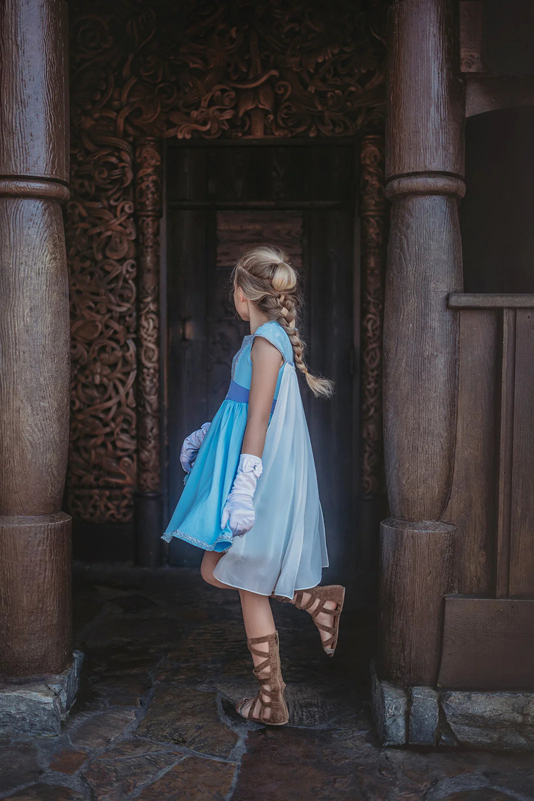 Only Little Once Designs Ice Queen Dress and Cape Set