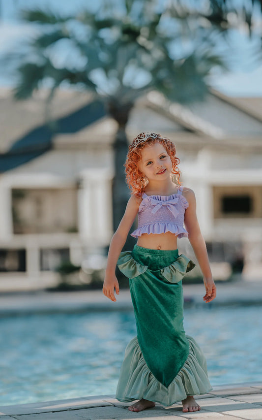 Only Little Once Designs Mermaid Tail Maxi Skirt