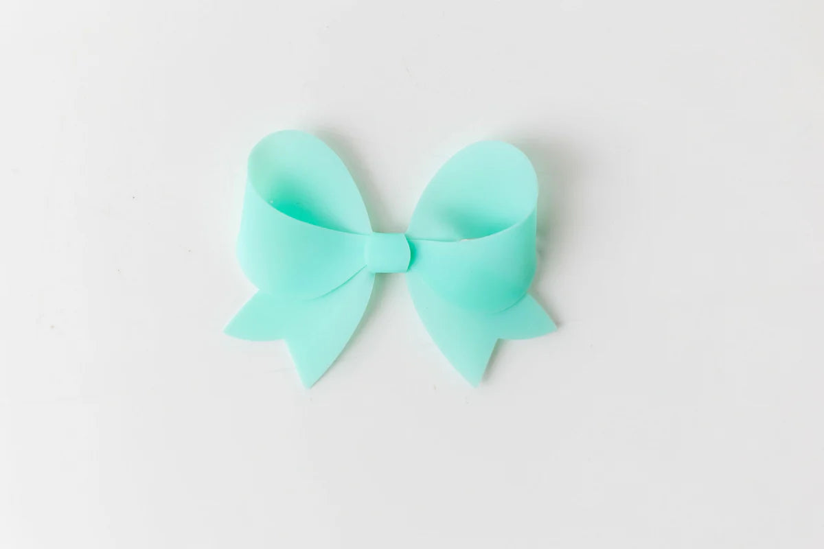 Cheeky Plum Waterproof Jelly Bow Turquoise