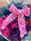 Pink Sequin Bow
