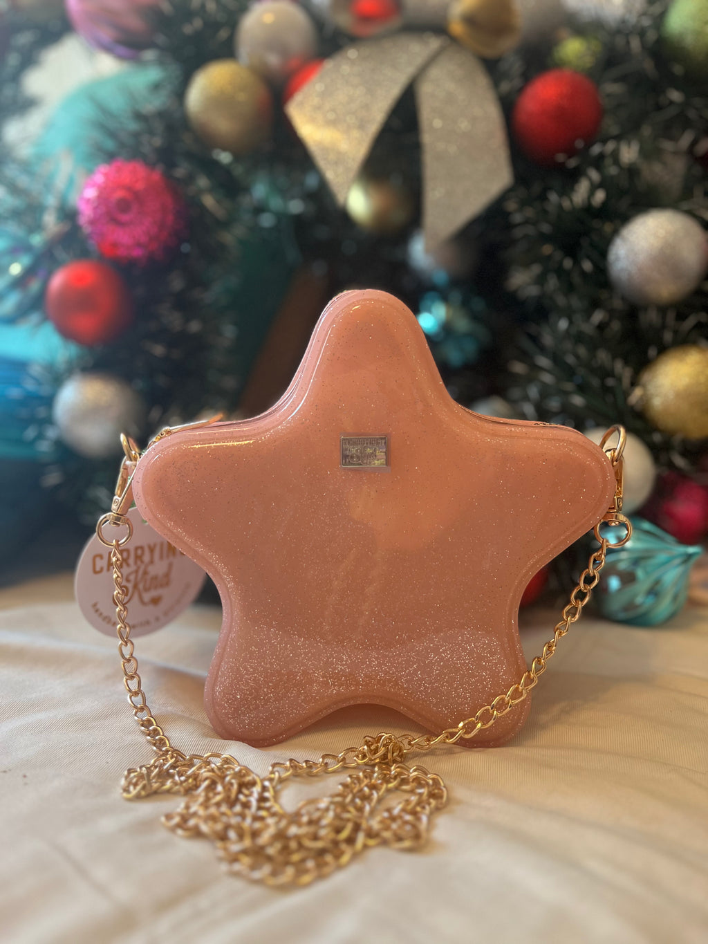 CARRYING KIND Jelly Star Purse (light pink featured) also available in hot pink