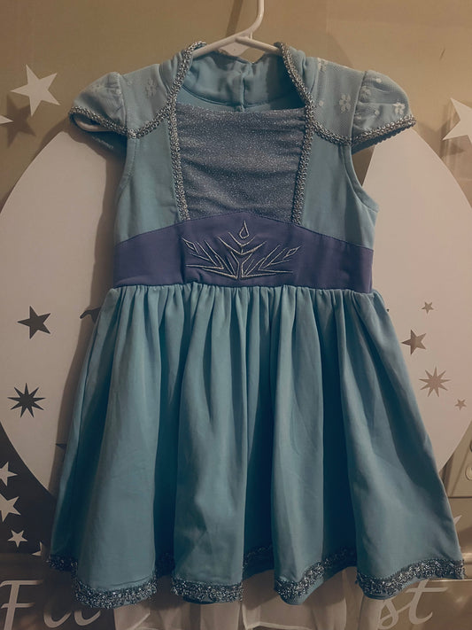 Elsa Dress and Cape Set by Only Little Once Designs