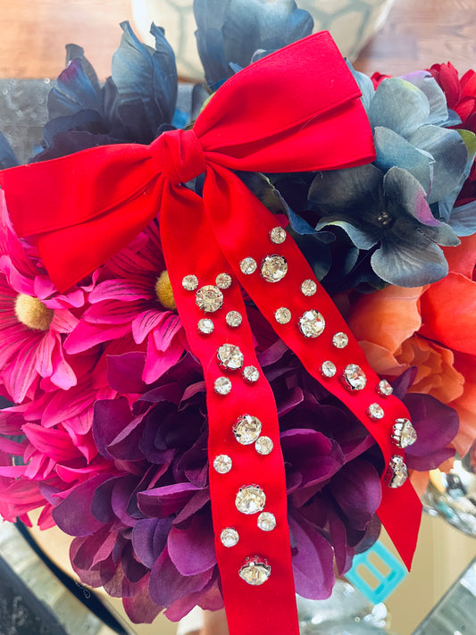 Red Bling Bow