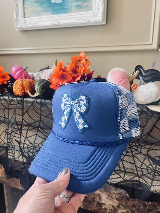 Blue Bow Hat