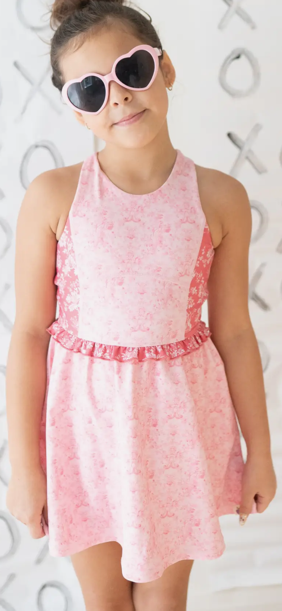 Pink Floral Athletic Dress by Cheeky Plum