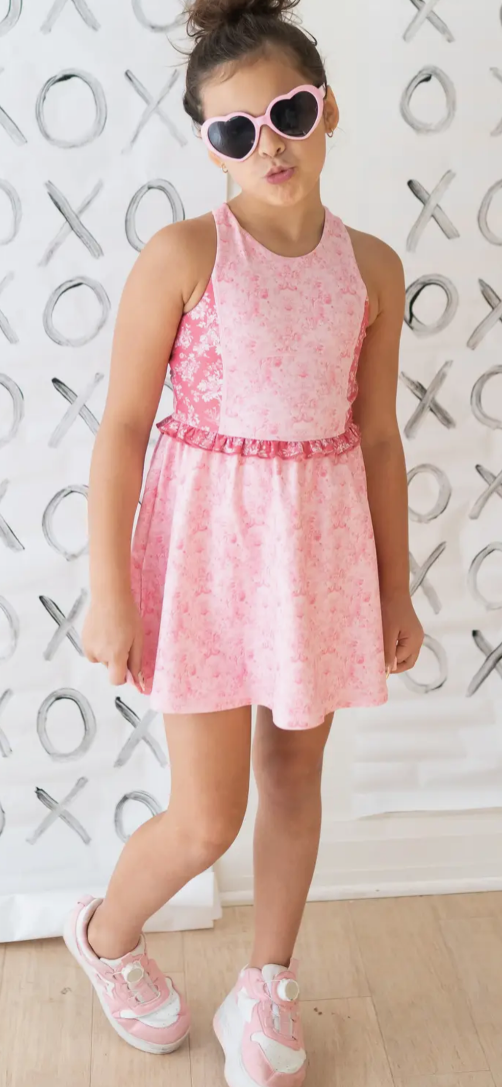 Pink Floral Athletic Dress by Cheeky Plum (runs small)