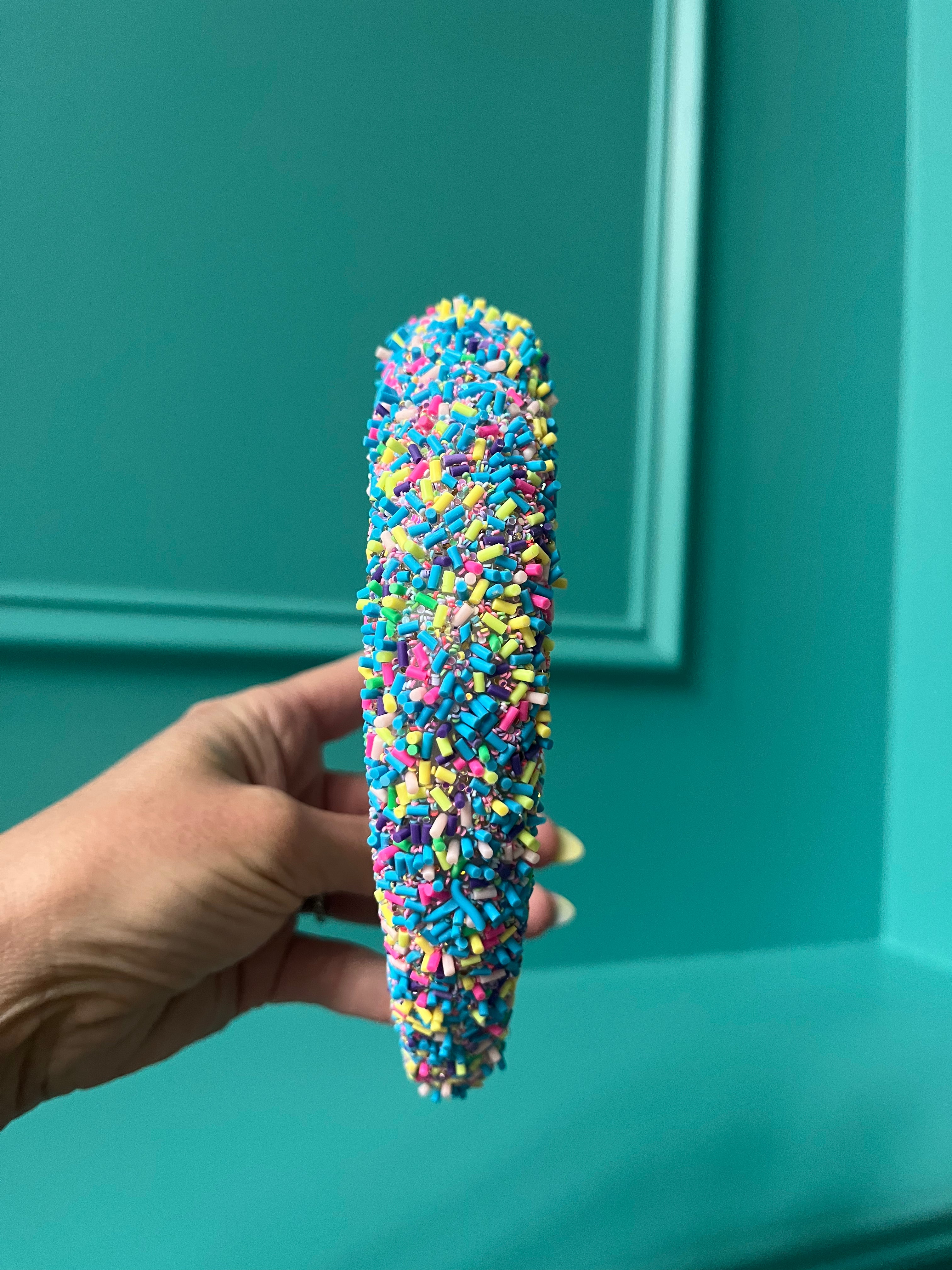 Blue Sprinkle Headband