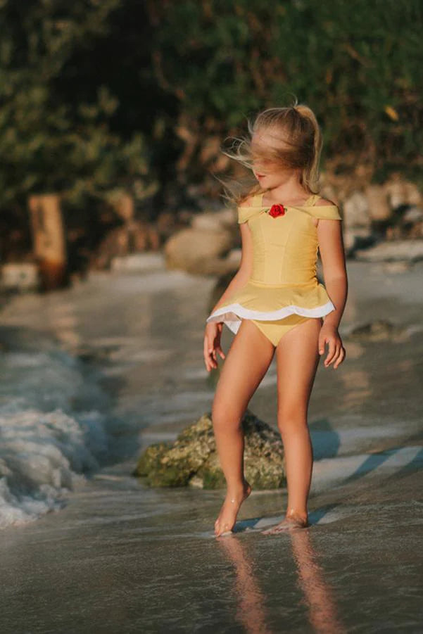 Only Little Once Designs Red Rose Princess Swimsuit