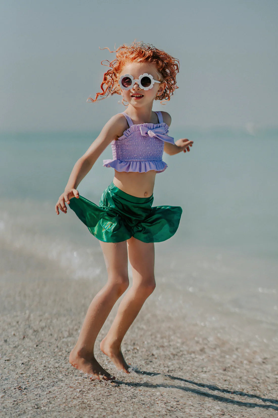 Only Little Once Designs Mermaid Tail Two Piece Swimsuit