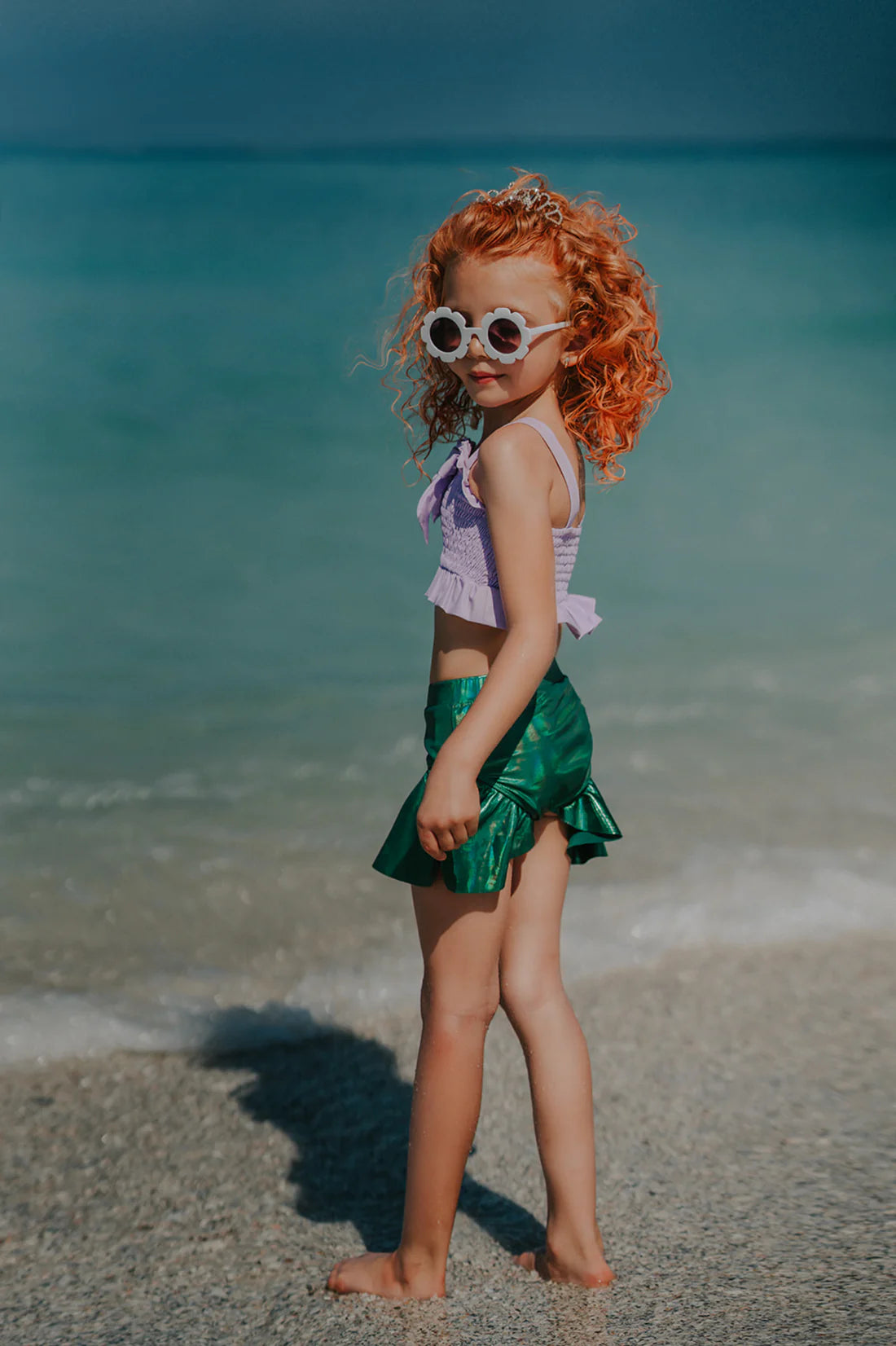 Only Little Once Designs Mermaid Tail Two Piece Swimsuit