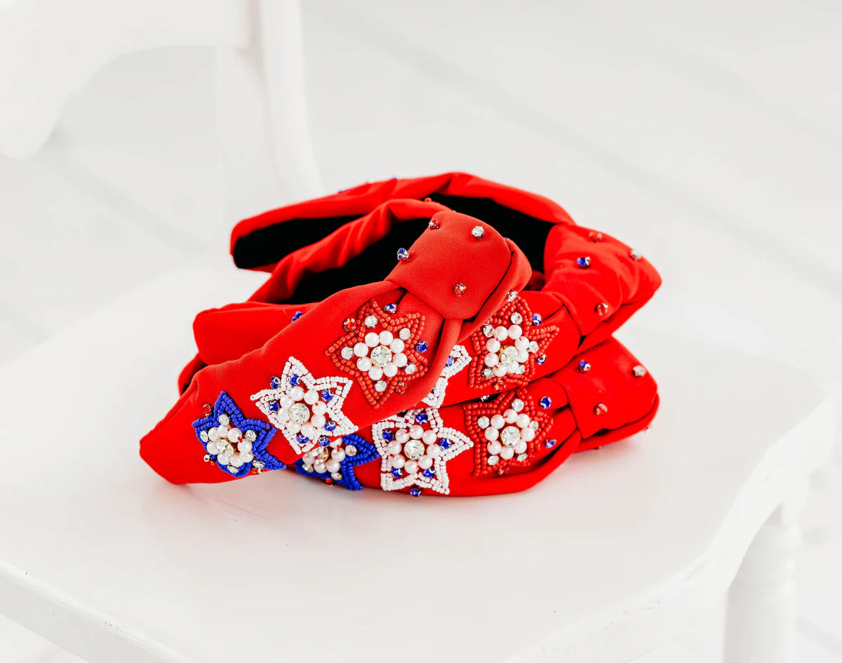 Cheeky Plum Beaded Headband Seeing Stars BACK IN STOCK