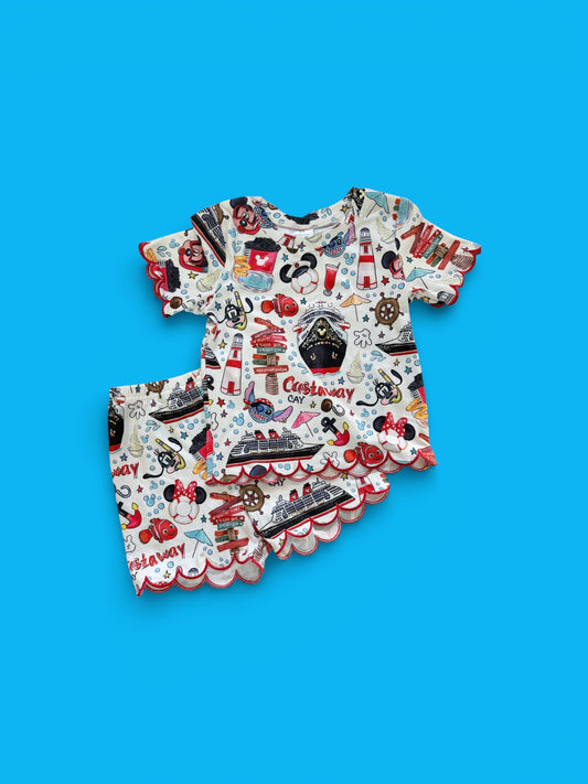 Disney Cruise Short Set