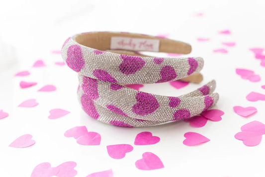 Cheeky Plum Heart headband