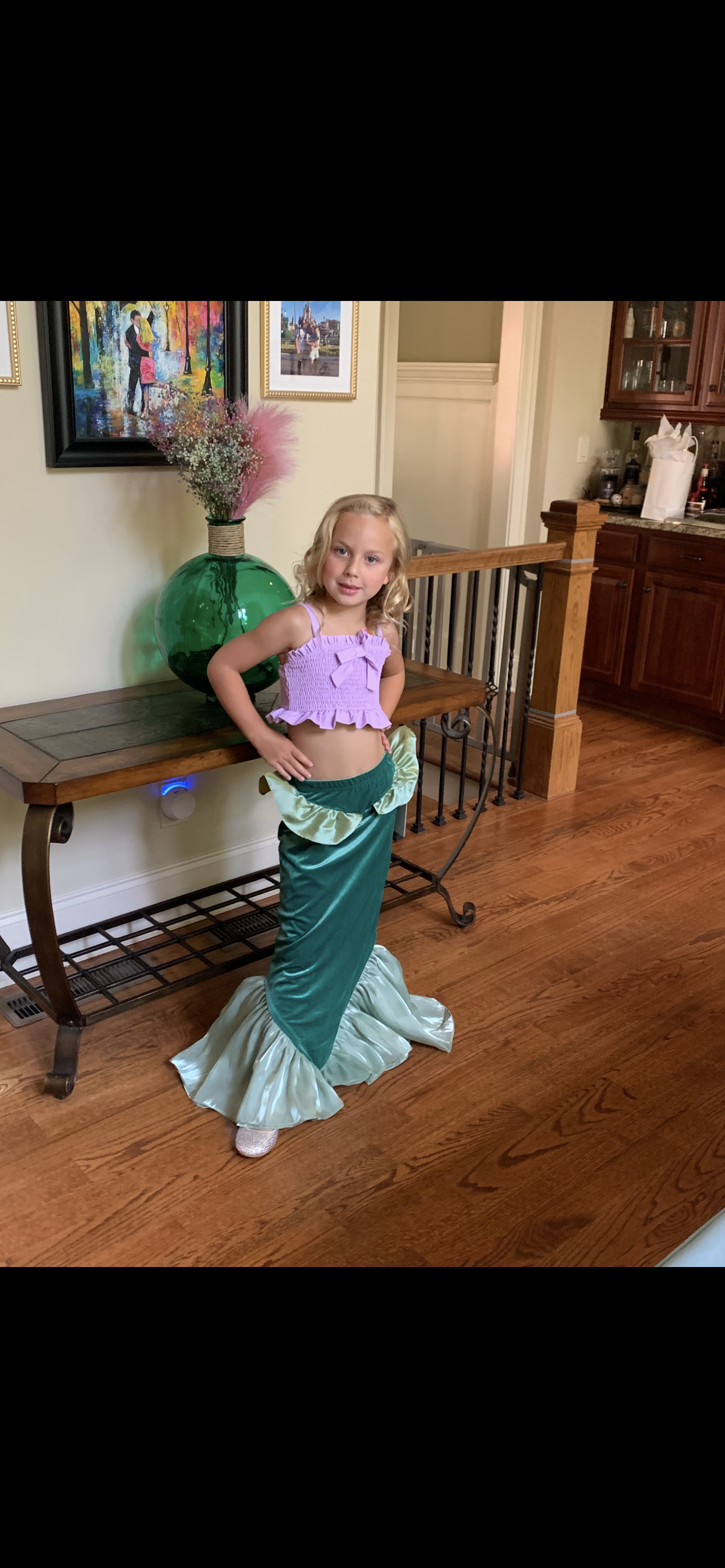 Only Little Once Designs Mermaid Tail Two Piece Swimsuit