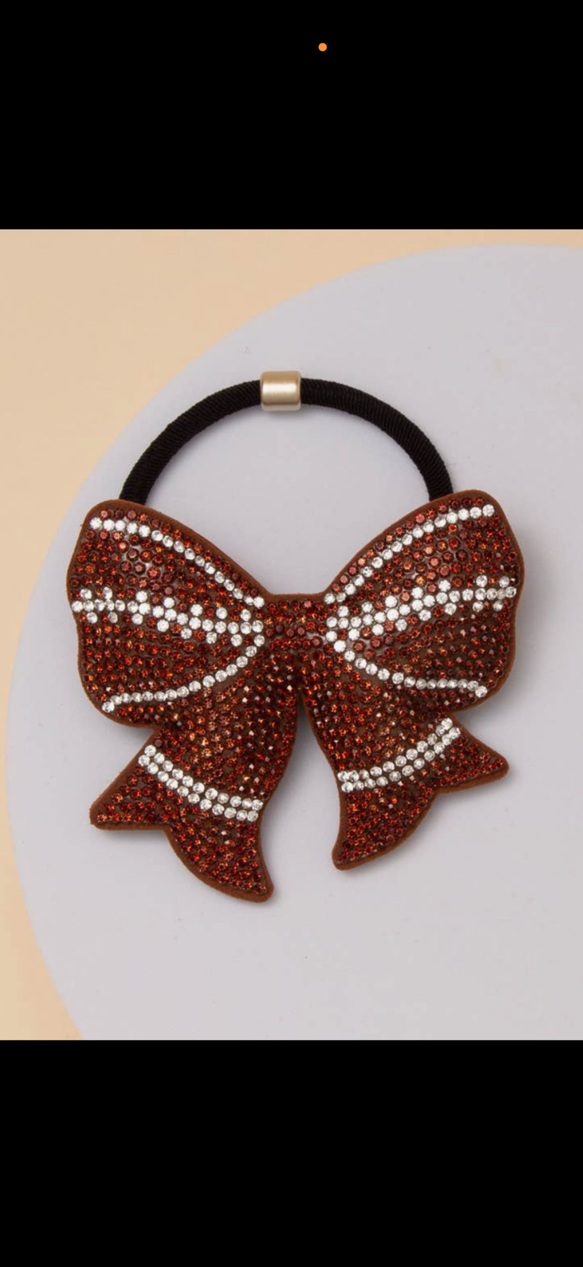 Football Bling Hairtie
