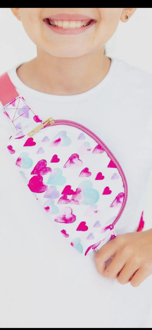 Mila & Rose Pink Heart Belt Bag