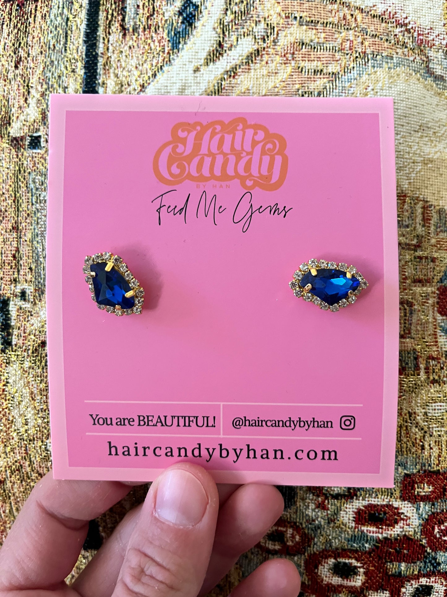 FEED ME GEMS✨Sapphire studs